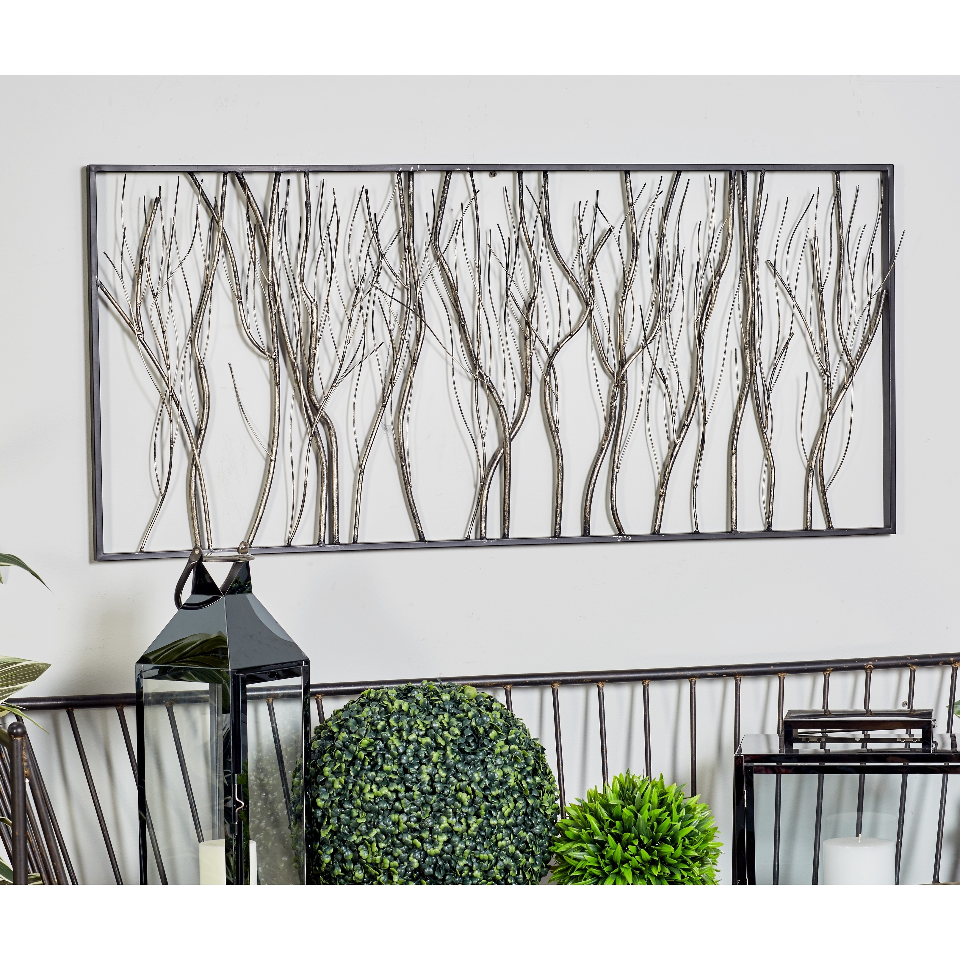 Shop Natural 22 x 48 Inch Iron Twigs and Branches Wall Decor by Studio