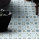 preview thumbnail 5 of 5, Handmade Alhambra Blue, Green, Black Tile, Pack of 12 (Morocco)