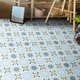 preview thumbnail 3 of 5, Handmade Alhambra Blue, Green, Black Tile, Pack of 12 (Morocco)