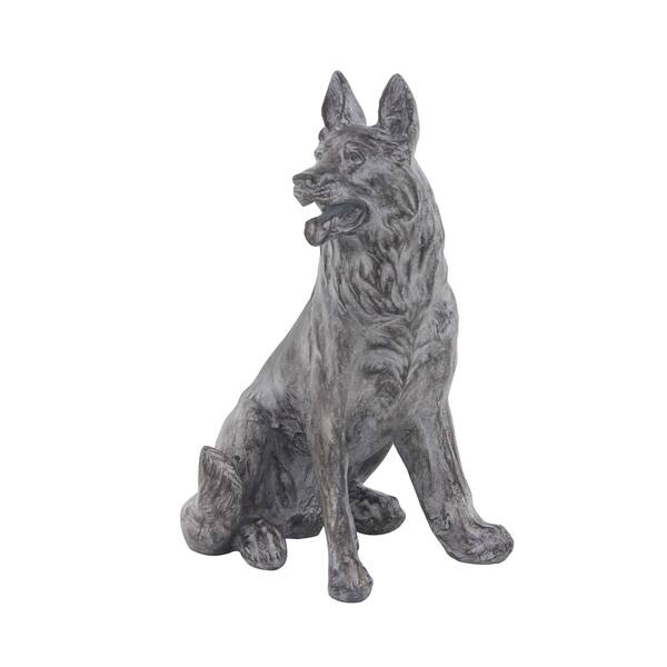 Traditional Sitting German Shepherd Dog Resin Sculpture German Shepherd Dog Resin Sculpture