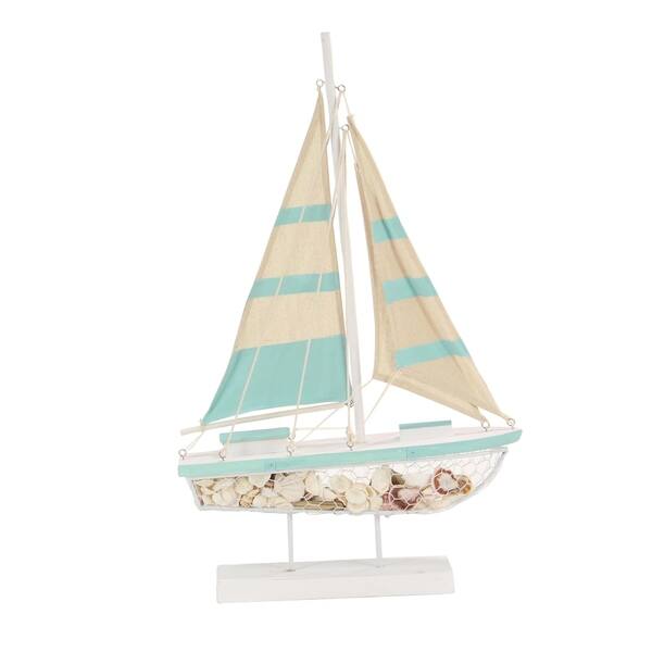 Coastal Green And White Wooden Sailboat Decor Free Coastal Green And White Wooden Sailboat Decor Free
