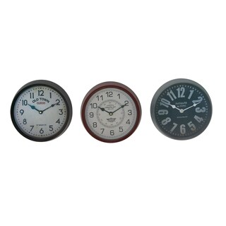 Multi Iron Traditional Wall Clock No Theme (Set of