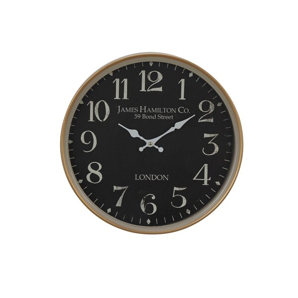 Copper Grove Artlish 16-inch Vintage Round Wall Clock