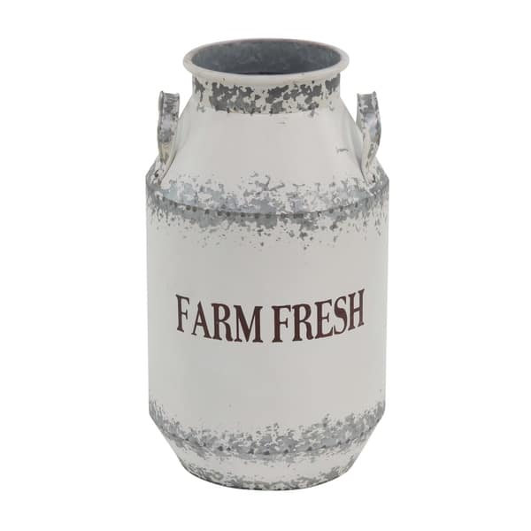 Shop The Gray Barn Jartop Farm Fresh White Iron Decorative Milk