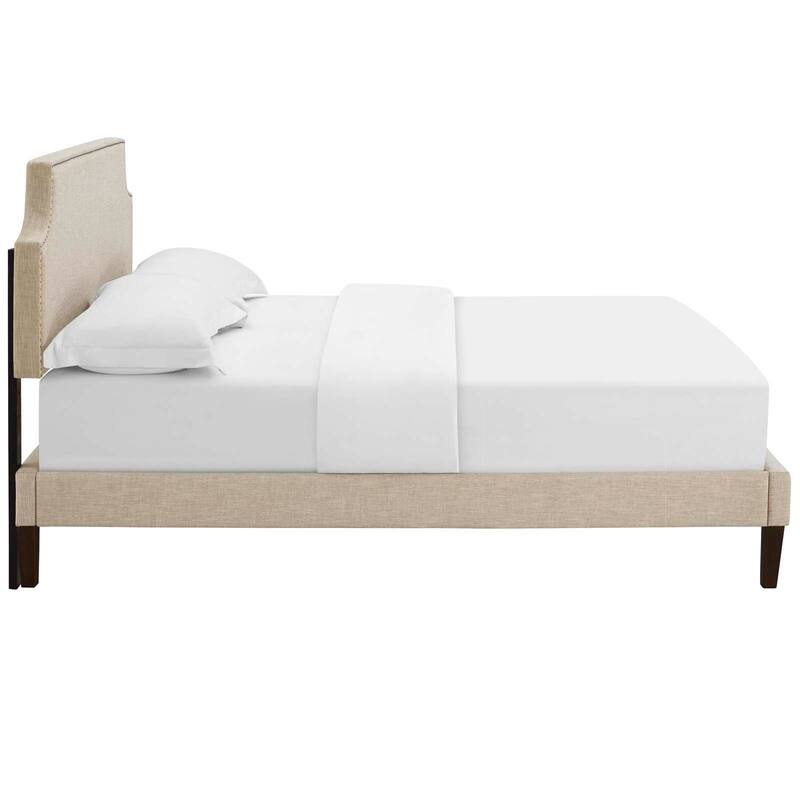 Corene Twin Platform Bed with Squared Tapered Legs