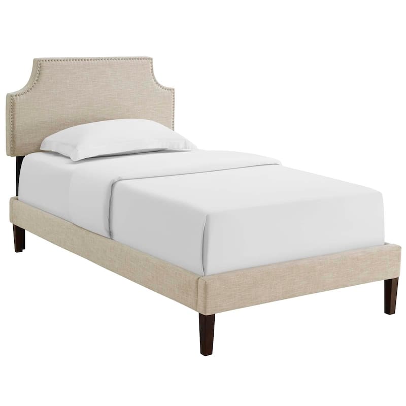 Corene Twin Platform Bed with Squared Tapered Legs