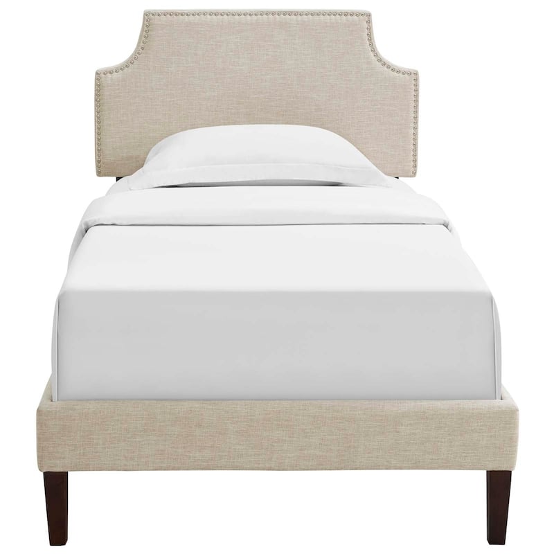 Corene Twin Platform Bed with Squared Tapered Legs