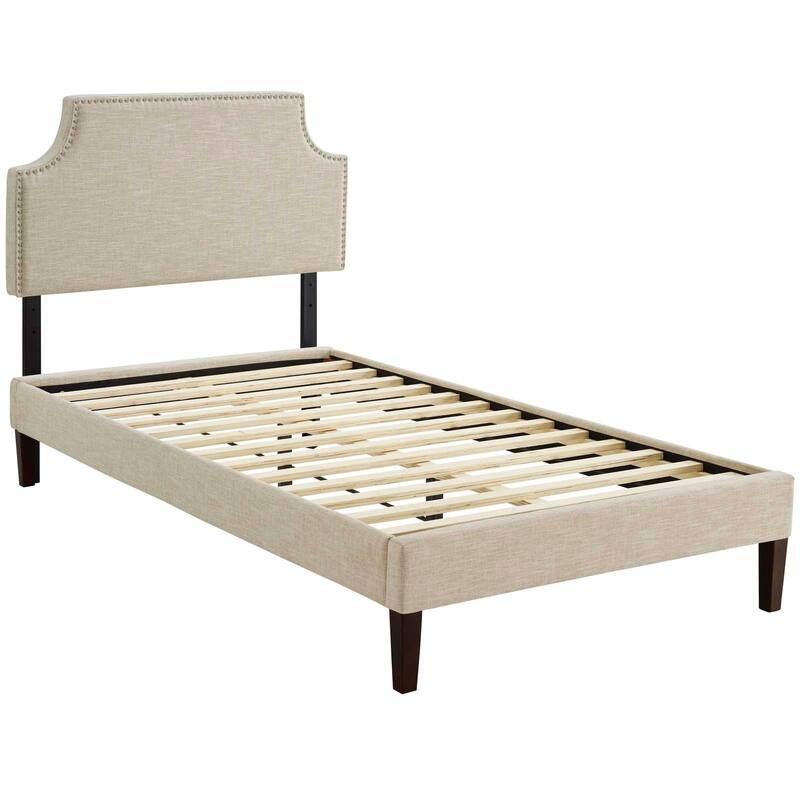 Corene Twin Platform Bed with Squared Tapered Legs