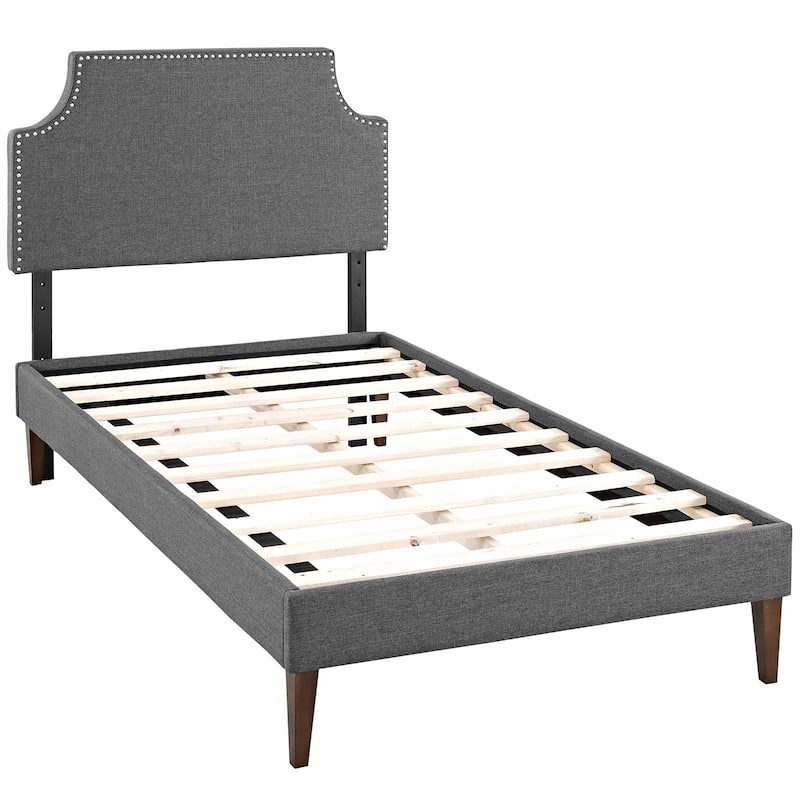Corene Twin Platform Bed with Squared Tapered Legs