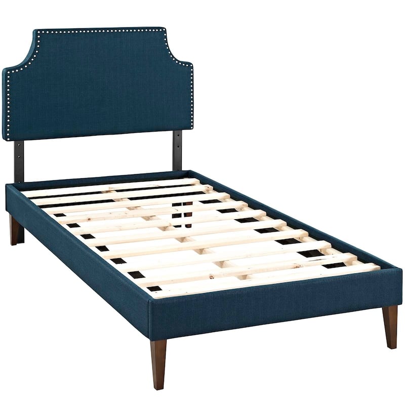 Corene Twin Platform Bed with Squared Tapered Legs