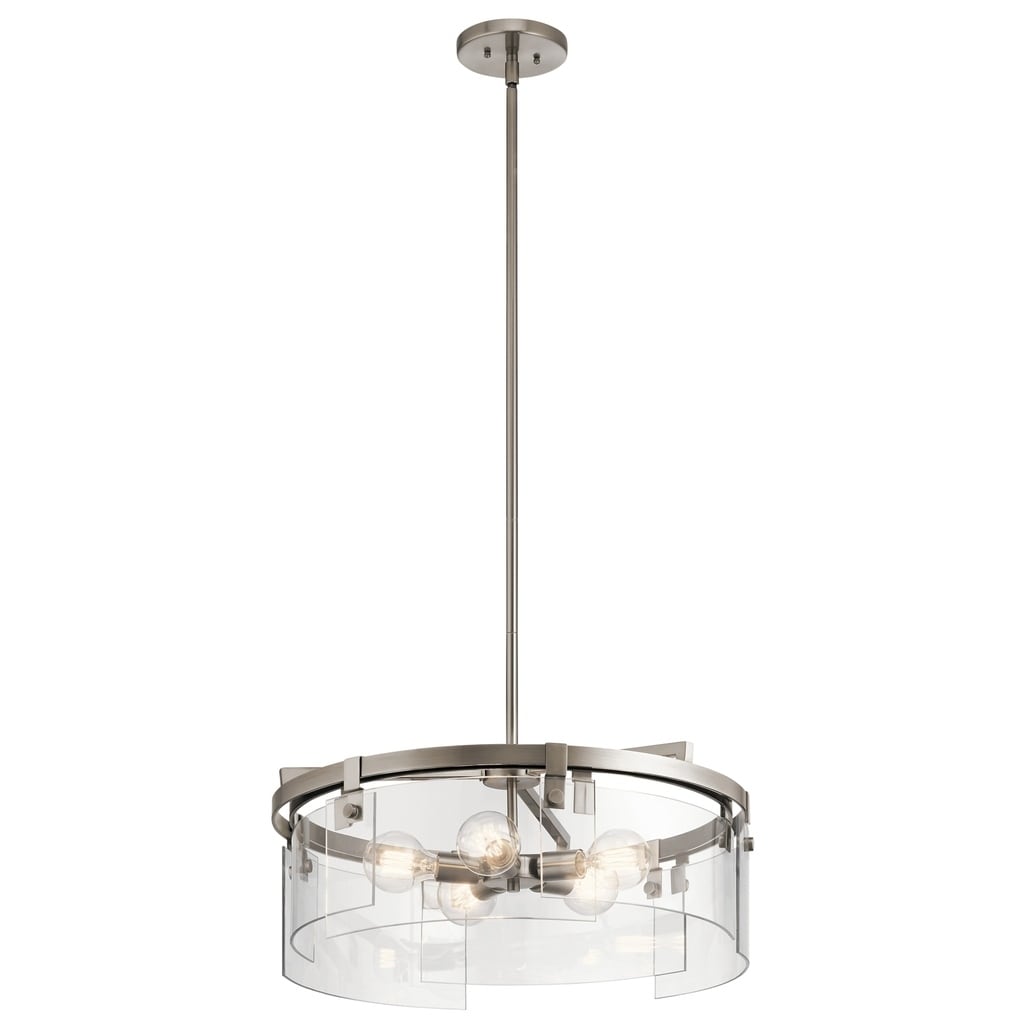 Kichler Lighting Tiers Collection 5-light Classic Pewter Chandelier - Chandeliers For Bedrooms by Overstock.com