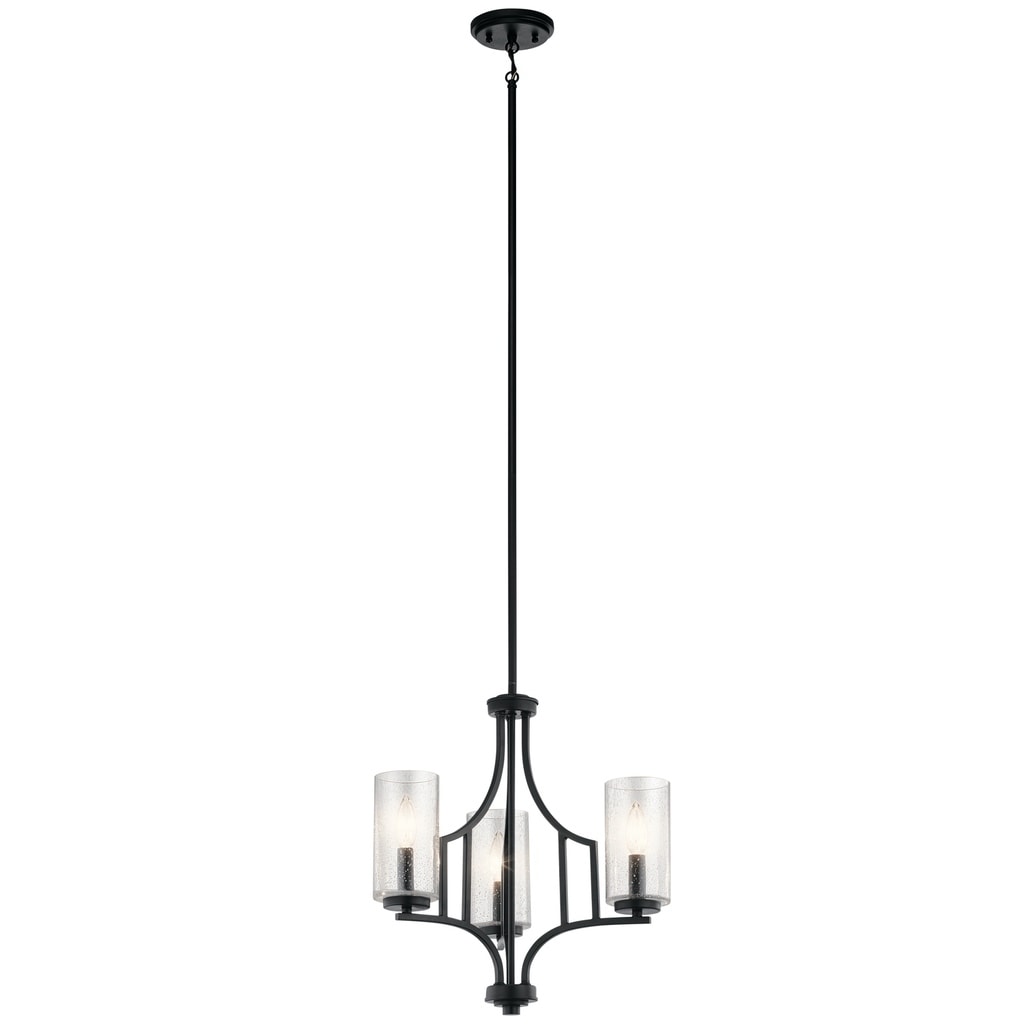 Kichler Lighting Vara Collection 3-light Black Mini Chandelier - Chandeliers For Bedrooms by Overstock.com