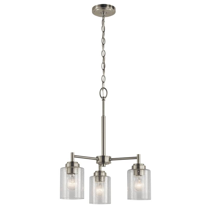 Kichler Lighting Winslow 3-light Brushed Nickel Mini Chandelier