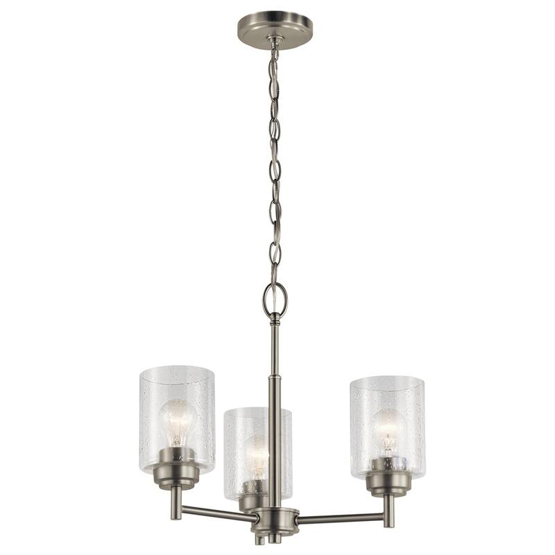 Kichler Lighting Winslow 3-light Brushed Nickel Mini Chandelier