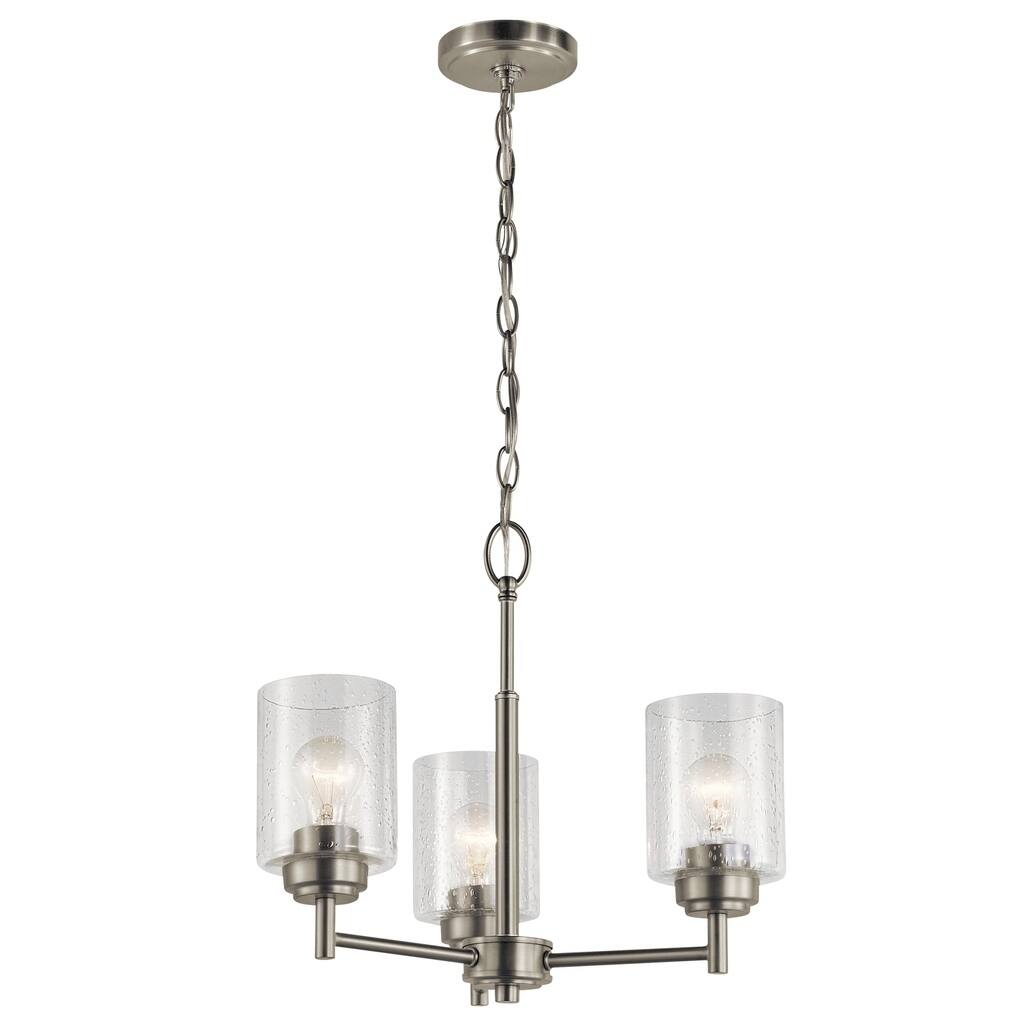 Kichler Lighting Winslow 3-light Brushed Nickel Mini Chandelier