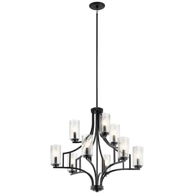 Kichler Lighting Vara Collection 9-light Distressed Black Chandelier