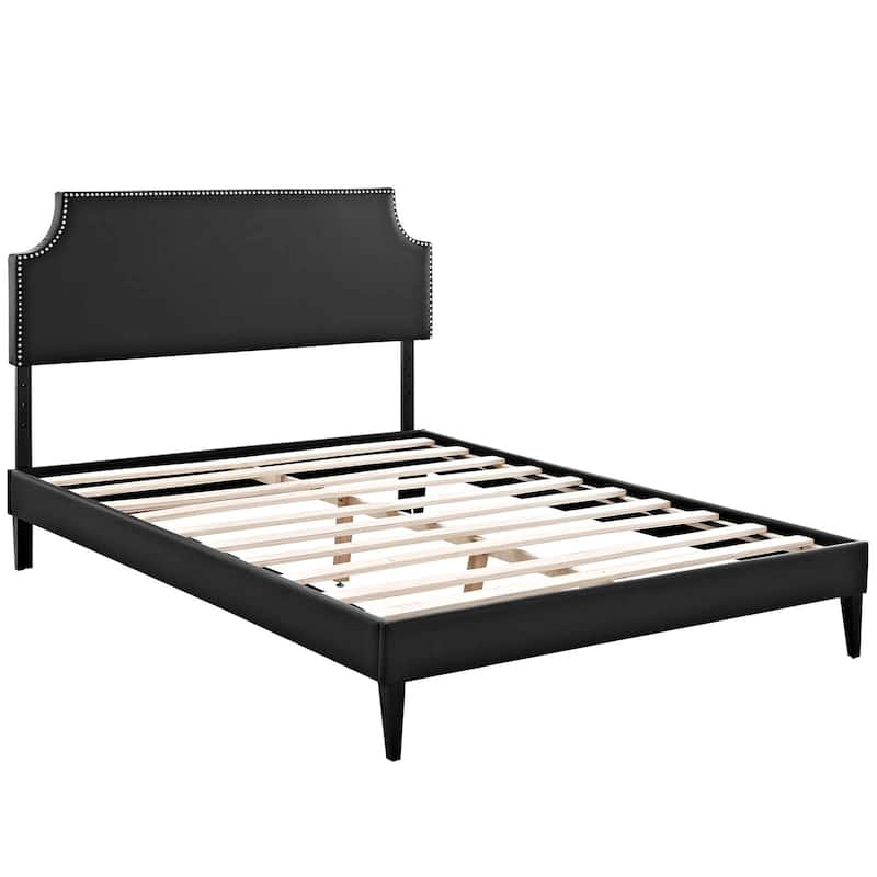 Corene Queen Platform Bed with Squared Tapered Legs