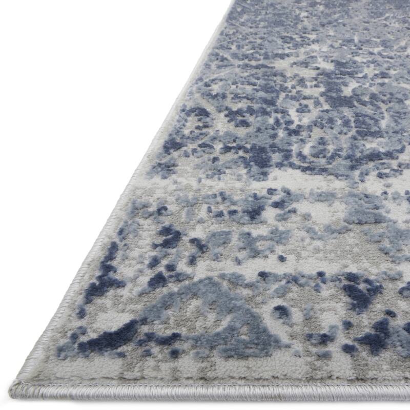 Alexander Home Mason Distressed Traditional Blue Persian Rug