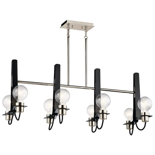 Kichler Lighting Arvela Collection 8light Polished Nickel Linear