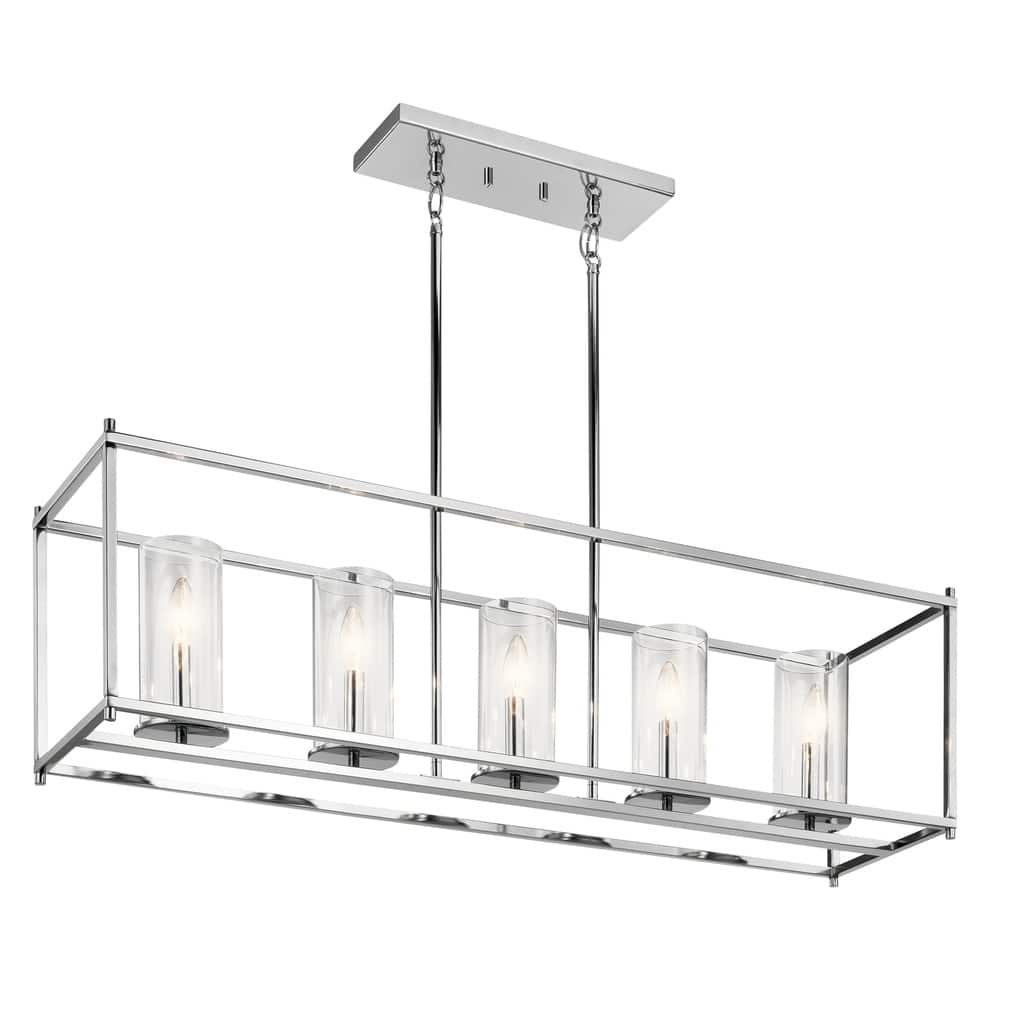 Kichler Lighting Crosby Chrome Finish 5-light Linear Chandelier