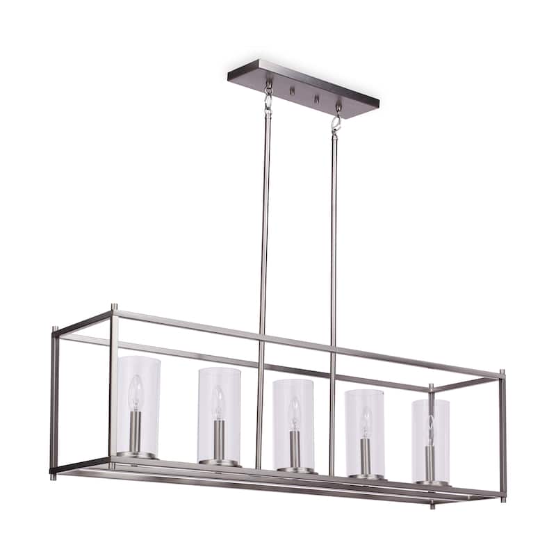 Kichler Lighting Crosby 5-light Brushed Nickel Linear Chandelier
