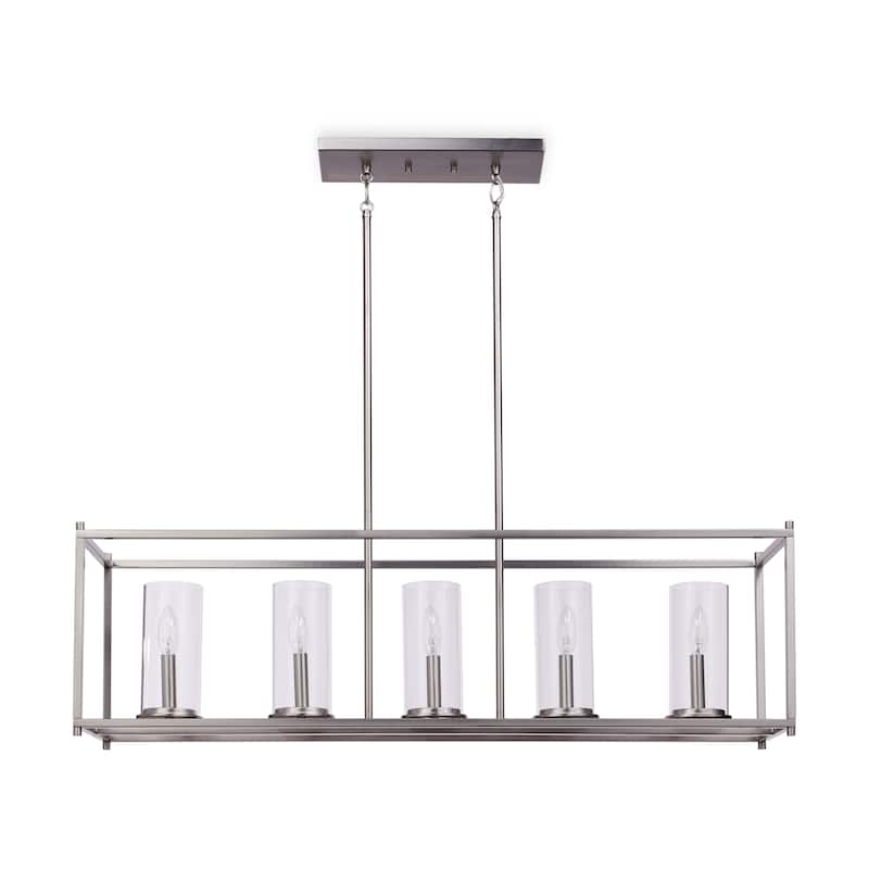 Kichler Lighting Crosby 5-light Brushed Nickel Linear Chandelier