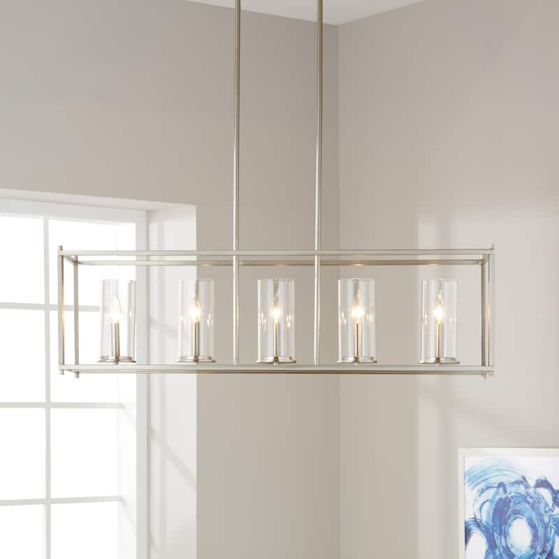 Kichler Lighting Crosby 5-light Brushed Nickel Linear Chandelier