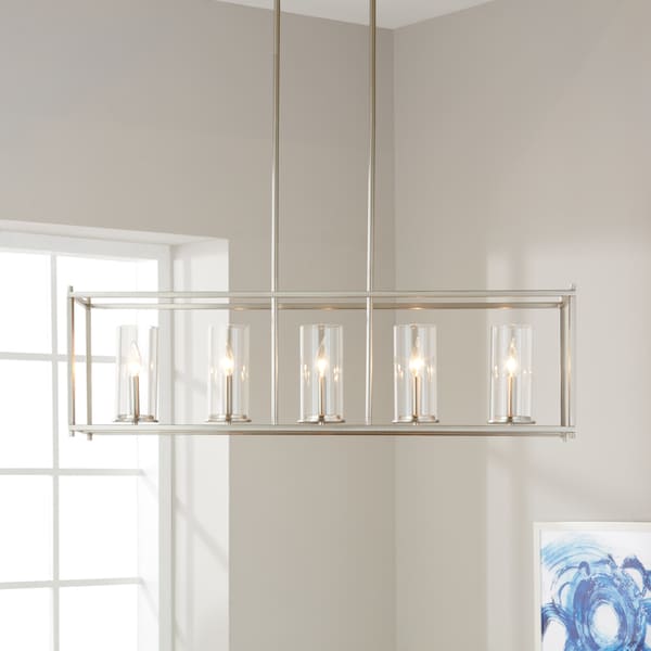 crosby 5 light linear chandelier