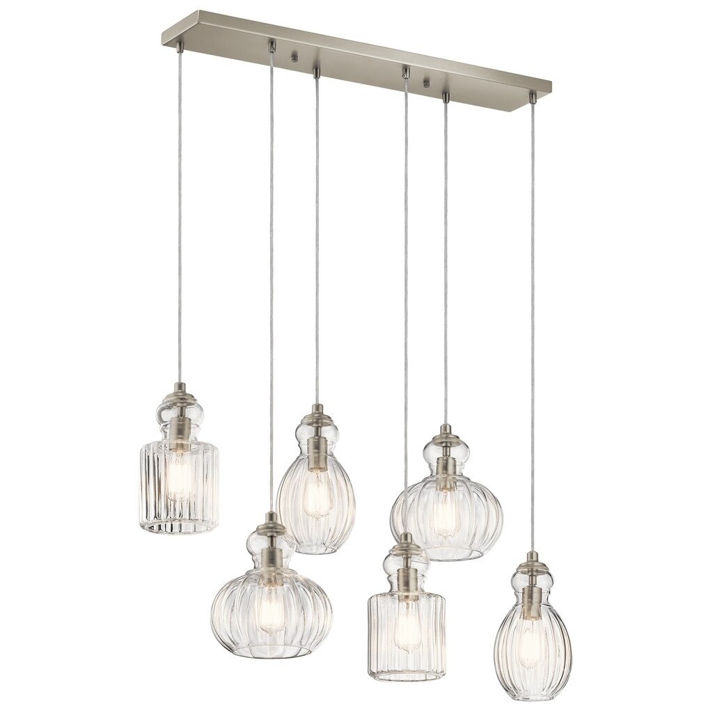Shop Kichler Lighting Riviera Collection 6 Light Brushed Nickel