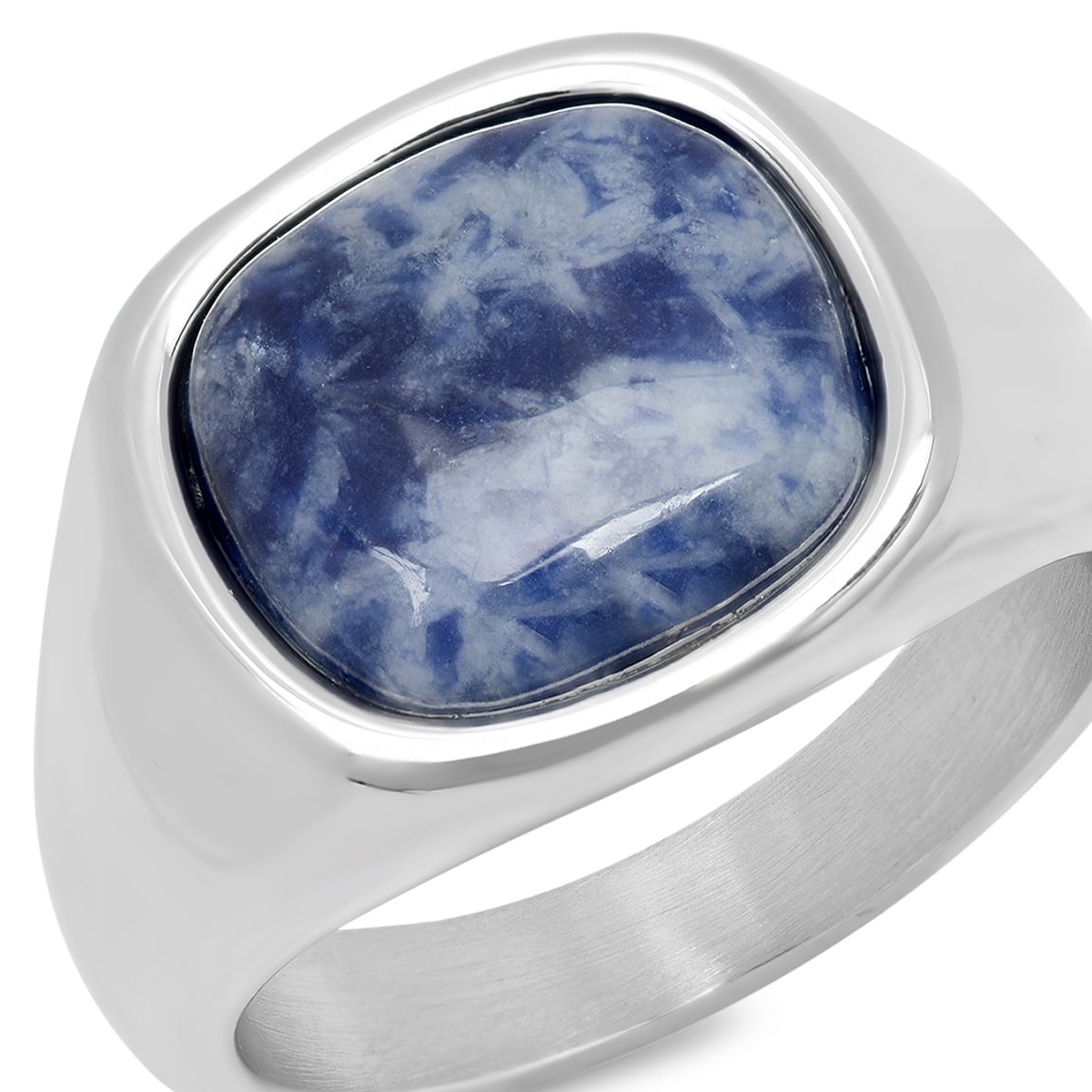 blue agate ring