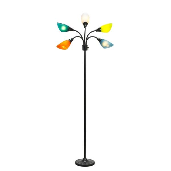 Shop Catalina Lighting 20744 001 5 Head Floor Lamp Adjustable