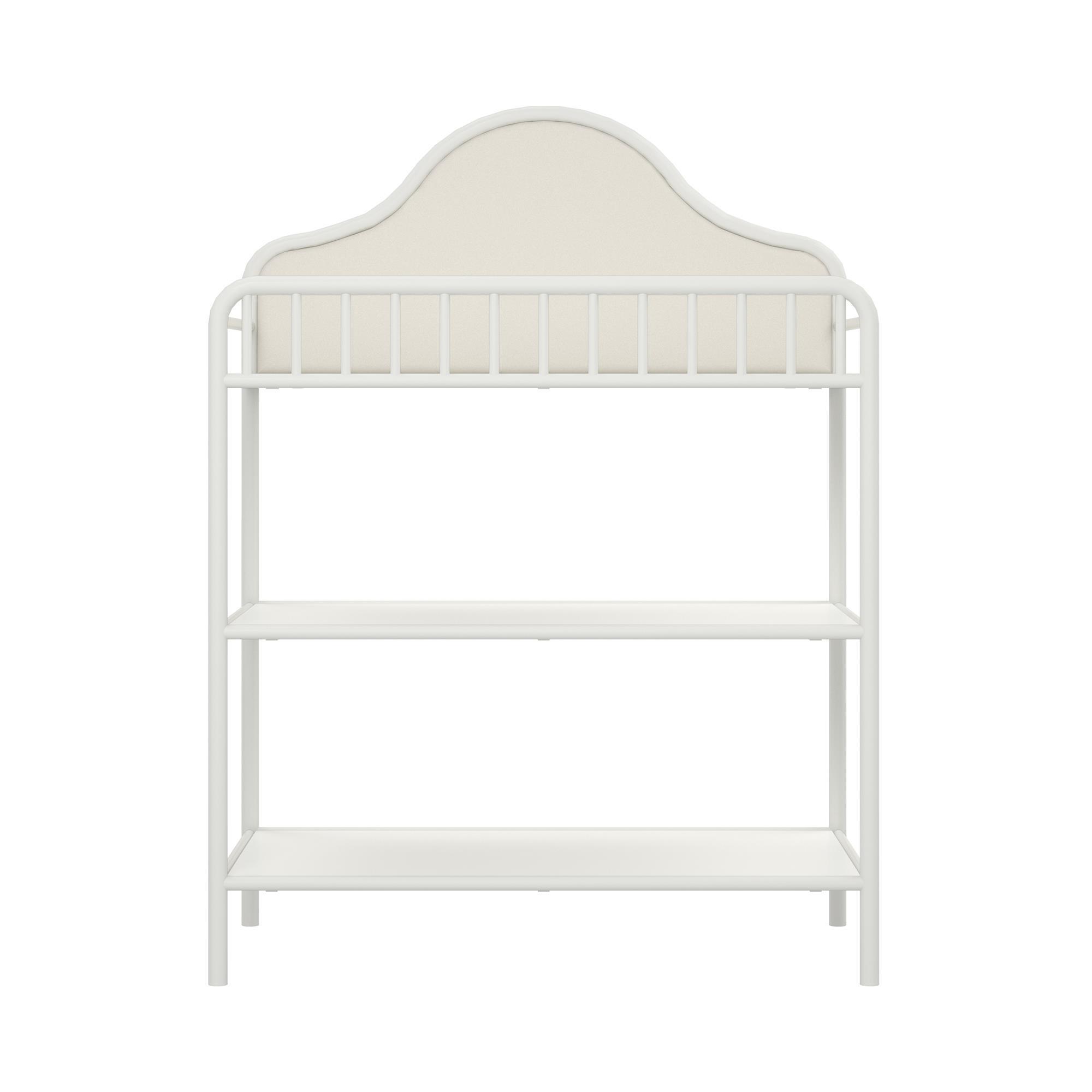 black metal changing table