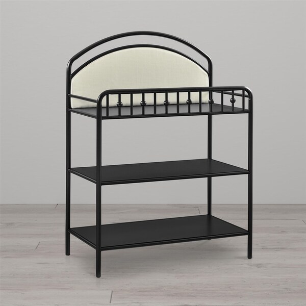 Black metal changing table best sale