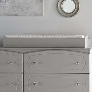 Little Seeds Rowan Valley Grey Laren Changing Table Topper