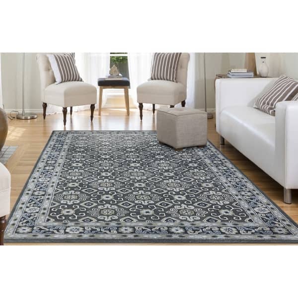 Norseth Lily Hand Tufted Wool Blend Floral Area Rug Overstock 19569758