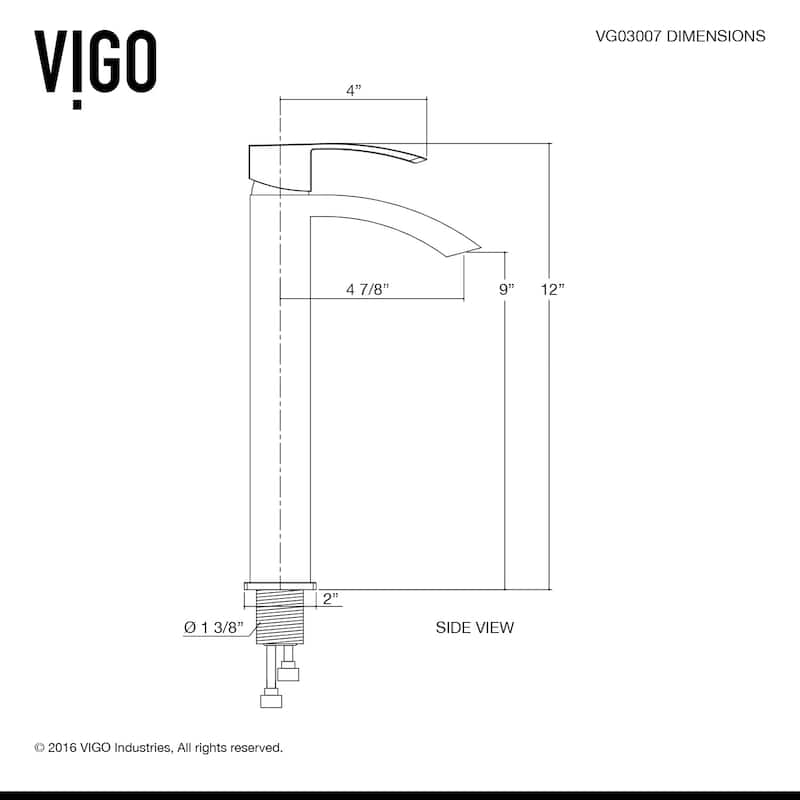 VIGO Magnolia 21"L x 14"W MatteStone Vessel Sink and Duris 12"H Faucet Set