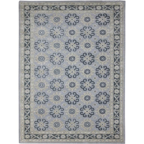 Norseth Lily Hand Tufted Wool Blend Floral Area Rug Overstock 19569758