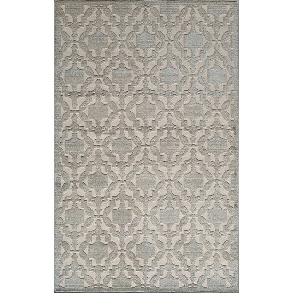 Riviera Vintage Medallion Light Blue Area Rug - 8' x 10'