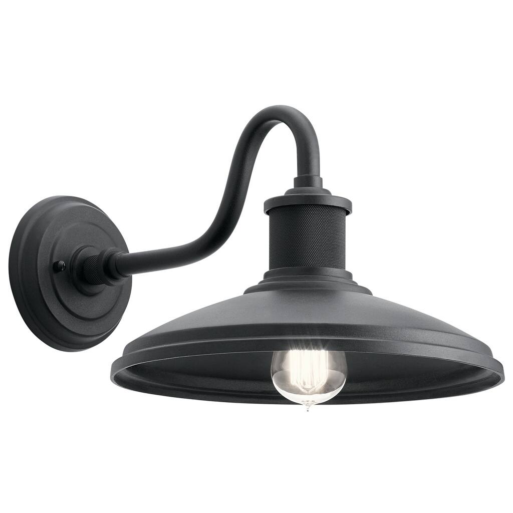 Kichler Lighting Allenbury Collection 1-light Textured Black Outdoor Wall Sconce