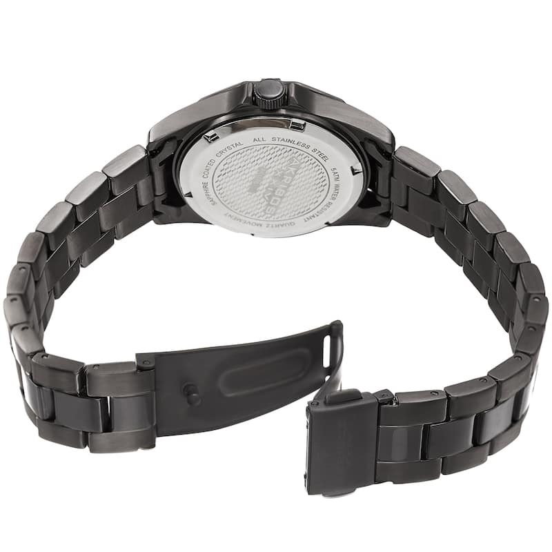 Akribos XXIV Women's Dodecagon Crystal Diver Style Grey Bracelet Watch