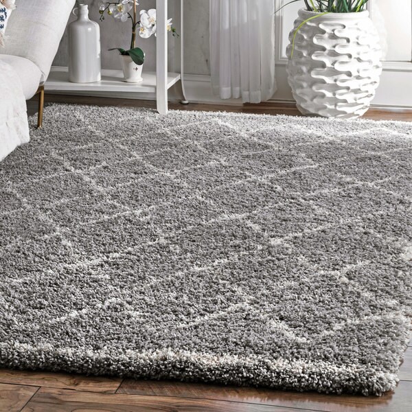 Nuloom Soft And Plush Moroccan Trellis Grey Rug 5 X 8 Nuloom Soft And Plush Moroccan Trellis Grey Rug 5 X27