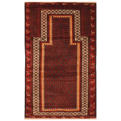 Handmade One-of-a-Kind Balouchi Wool Rug (Afghanistan) - 2'10 x 5'