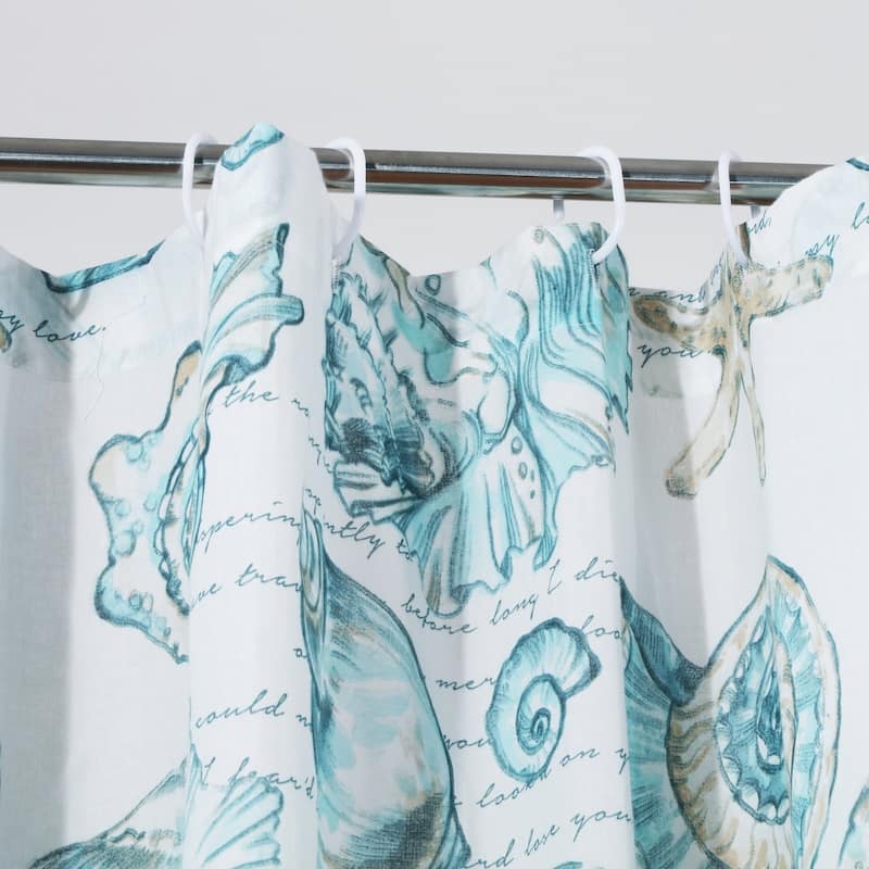 Barefoot Bungalow Cruz Coastal Shower Curtain