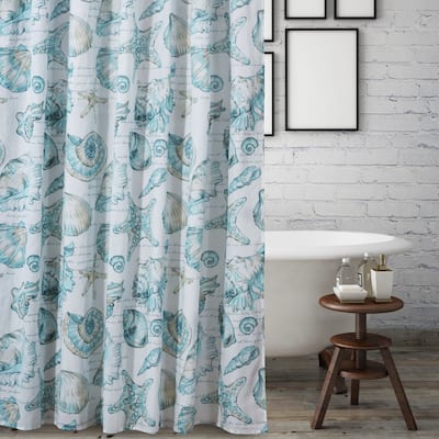 Barefoot Bungalow Cruz Coastal Shower Curtain