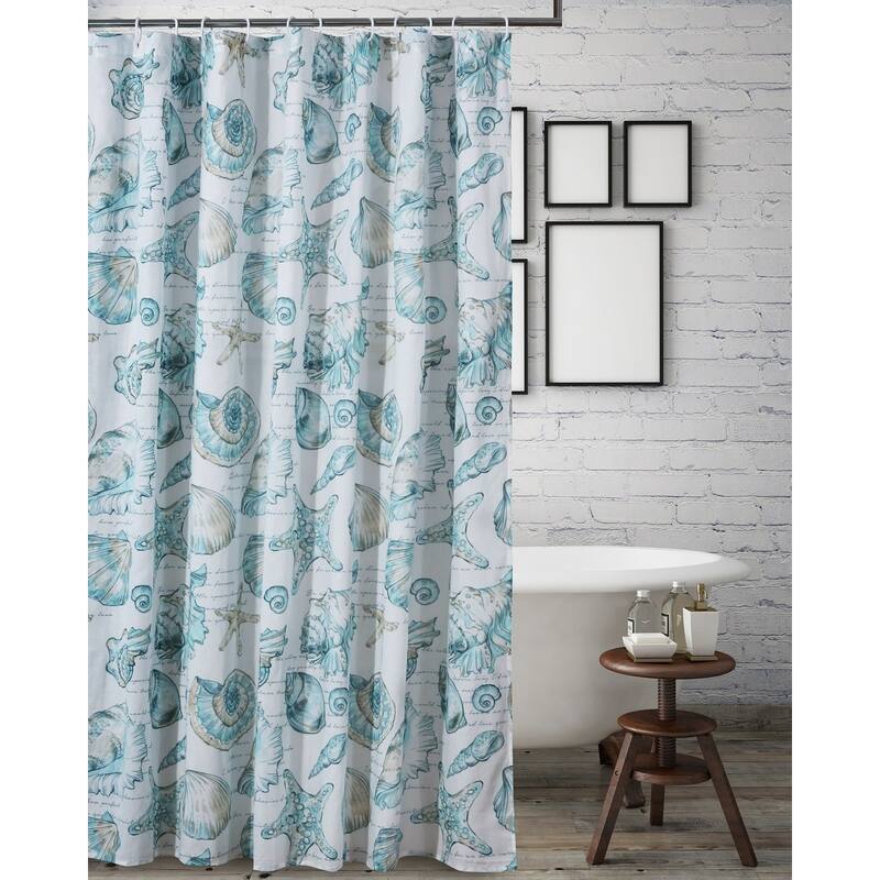 Barefoot Bungalow Cruz Coastal Shower Curtain