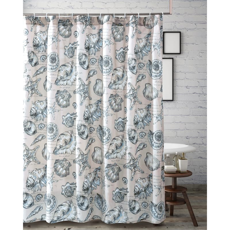 Barefoot Bungalow Cruz Coastal Shower Curtain