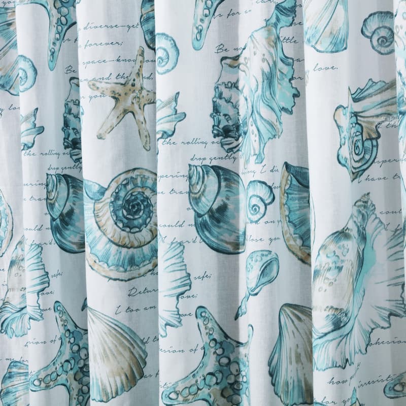 Barefoot Bungalow Cruz Coastal Shower Curtain