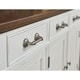 preview thumbnail 14 of 12, Carbon Loft Zuse Large Kitchen Island with White Finish and Vintage Oak Top