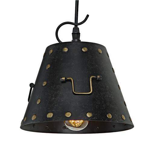LNC Industrial Pendant Lights Rivets Pendant Lighting 1-Light Ceiling Lights