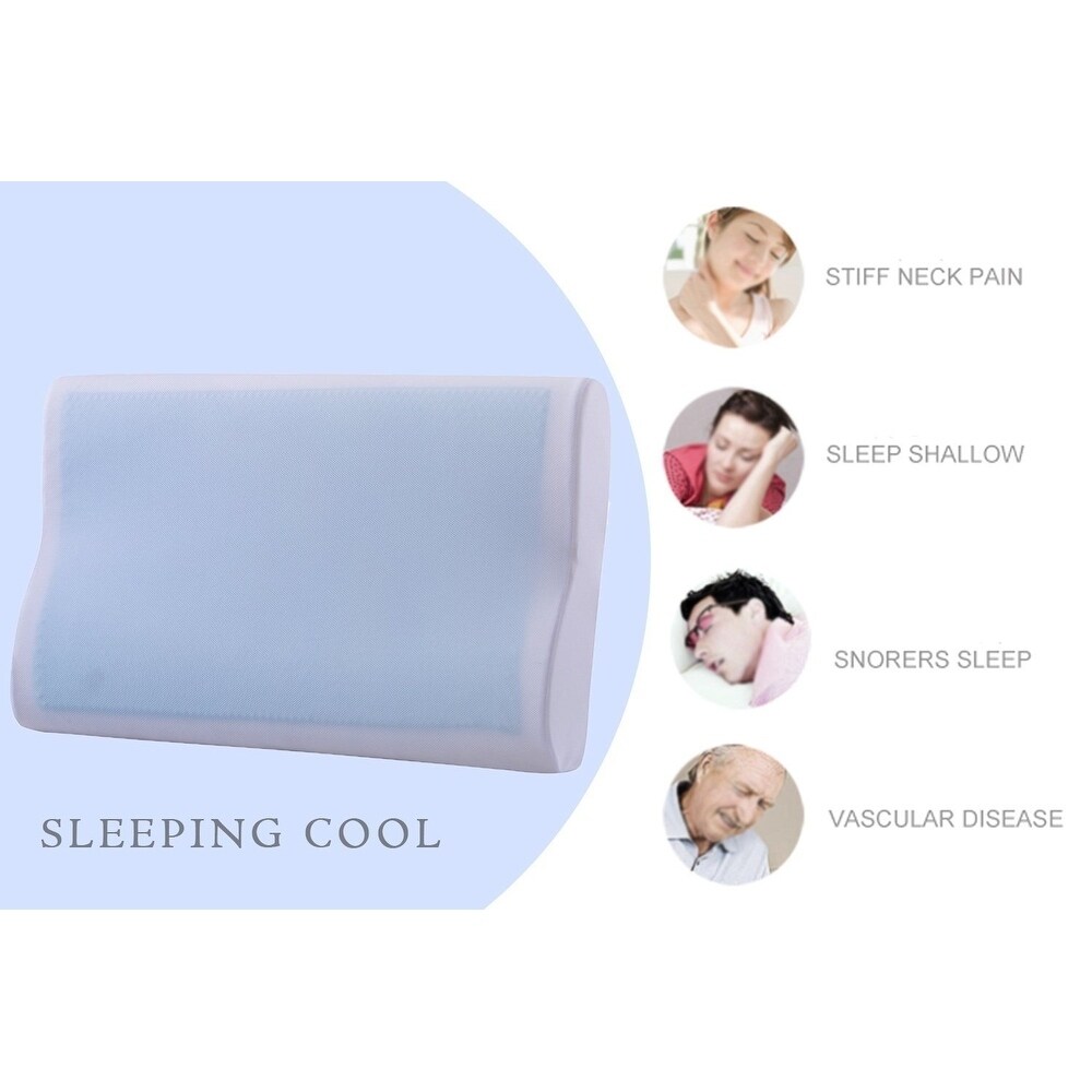 Cr Sleep Gel Memory Foam Contour Pillow for Sleeping Cool and Neck Support Standard Size 1 Pack Bed Bath Beyond 19575124